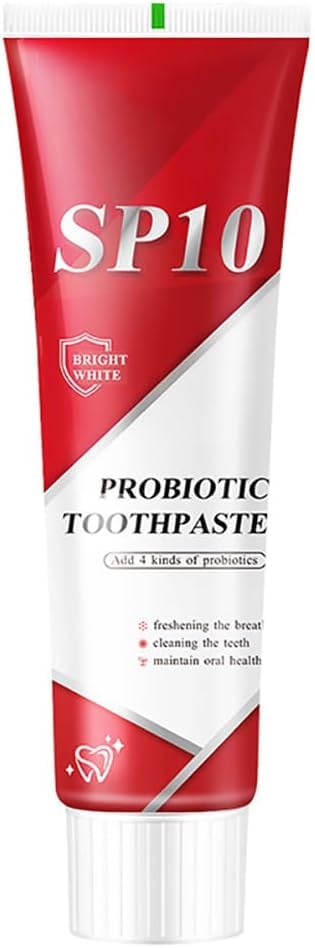 SP10 Probiotic Whitening Toothpaste Advanced Oral Care, Gentle Whitening Toothpaste Long-La