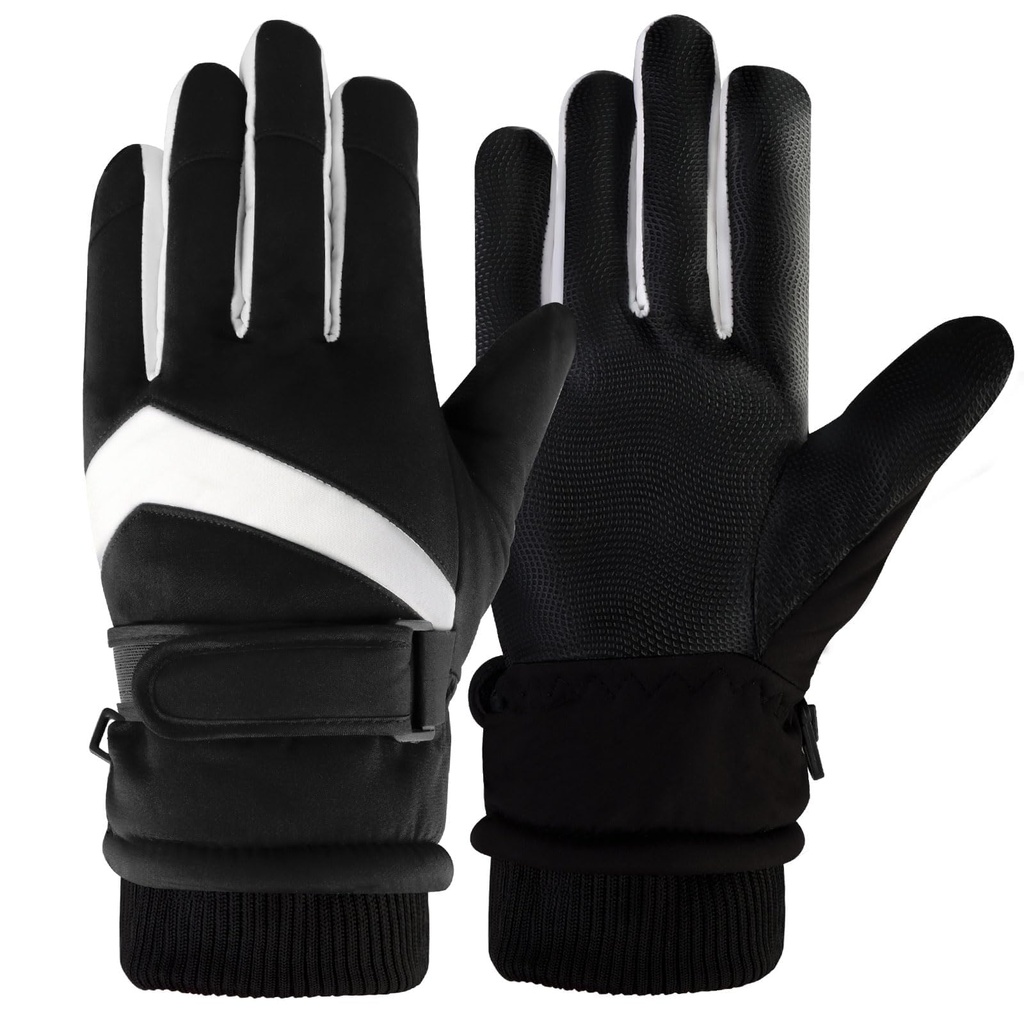 Thermal Winter Gloves for Women - Anti-Slip Touch Screen Gloves with Warm Lining for Drivin