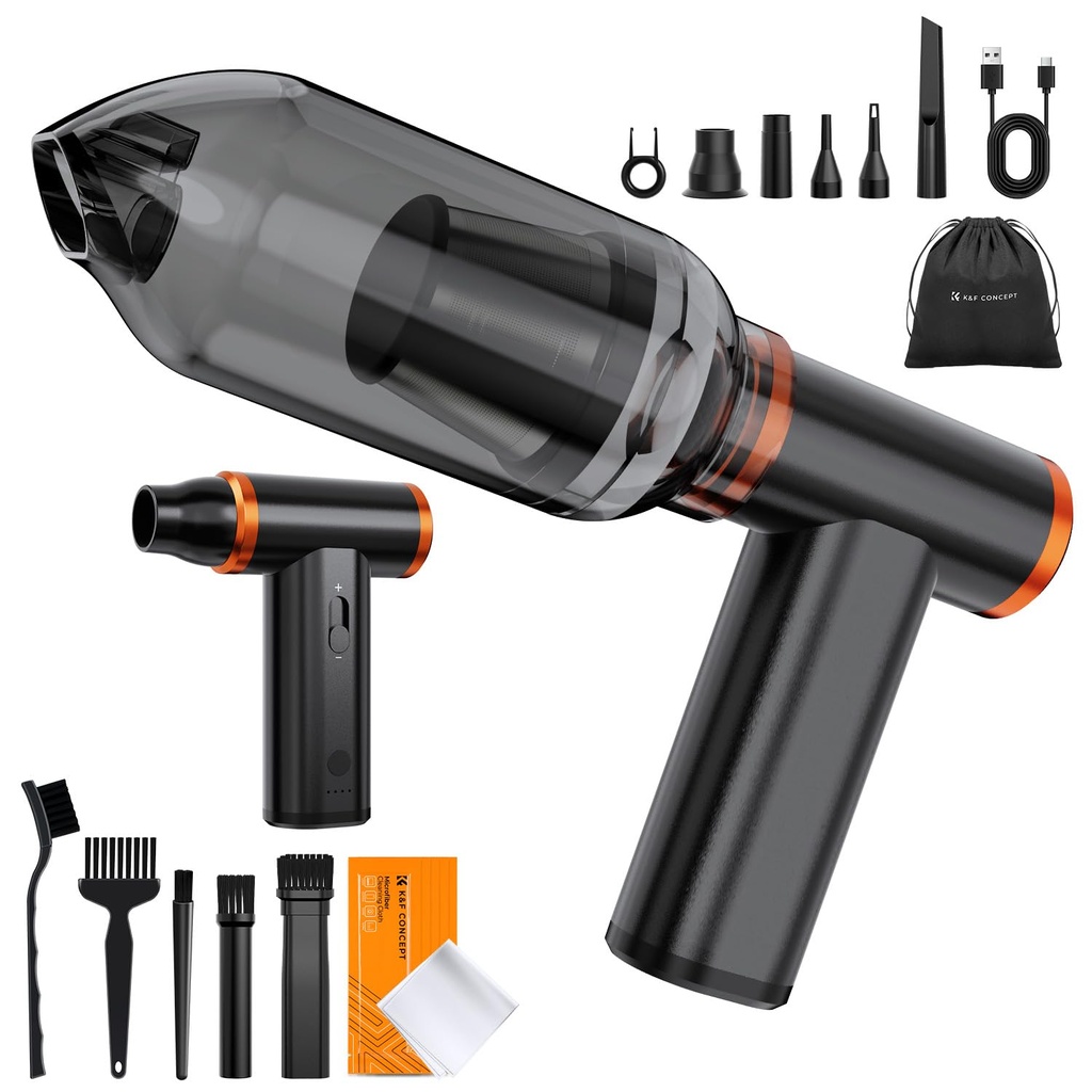 K&F CONCEPT Electric Compressed Air Duster 300000RPM Vacuum Cleaner 3 Gear Adjustable 