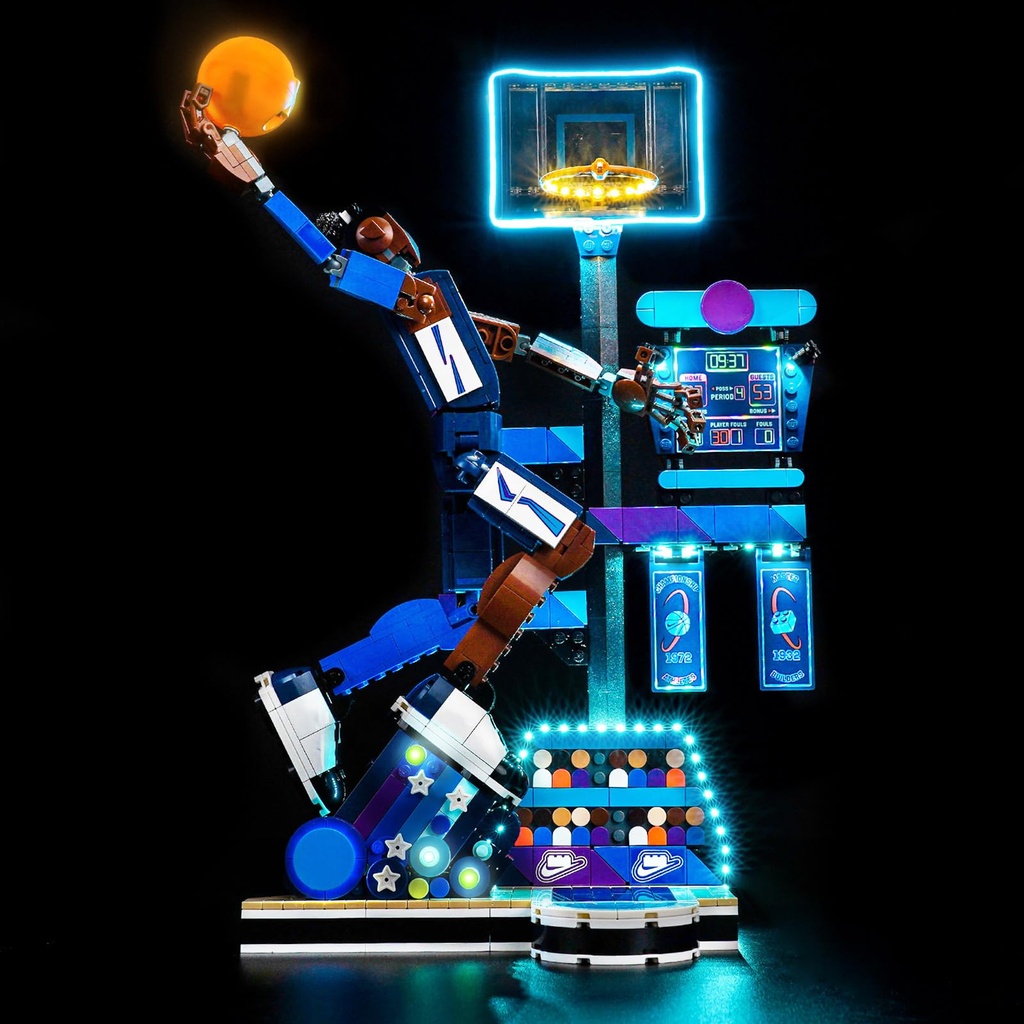 LocoLee Led Light Set Compatible with Lego 43010 Nike Slam Dunk Led Decoration Lighting Kit