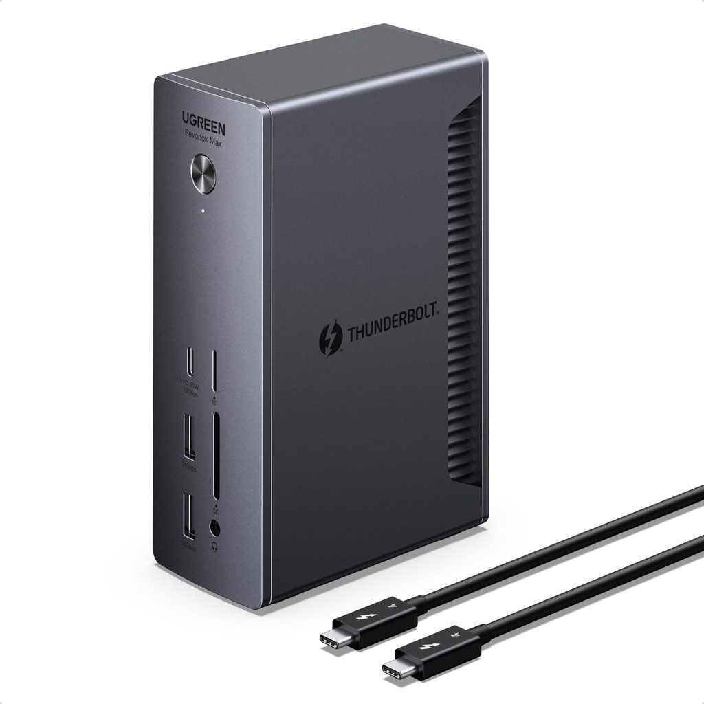 UGREEN Revodok Max 213 Thunderbolt 4 Dock, 13-in-1, Single 8K or Dual 4K@60Hz Display, 90W C