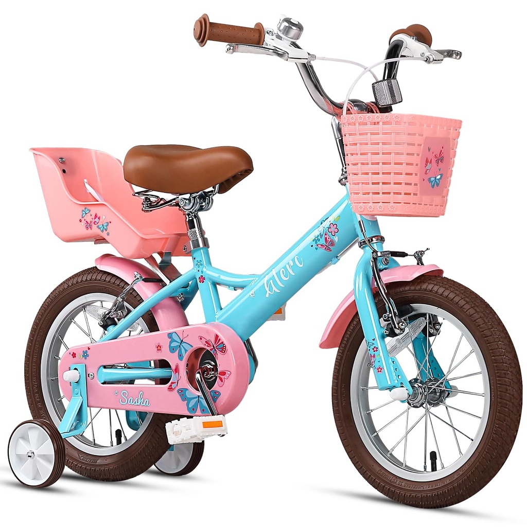 Glerc SASHA 12 Inch Kids Bike for Age 2 3 4 Years Old Little Girls Toddlers Retro Vintage