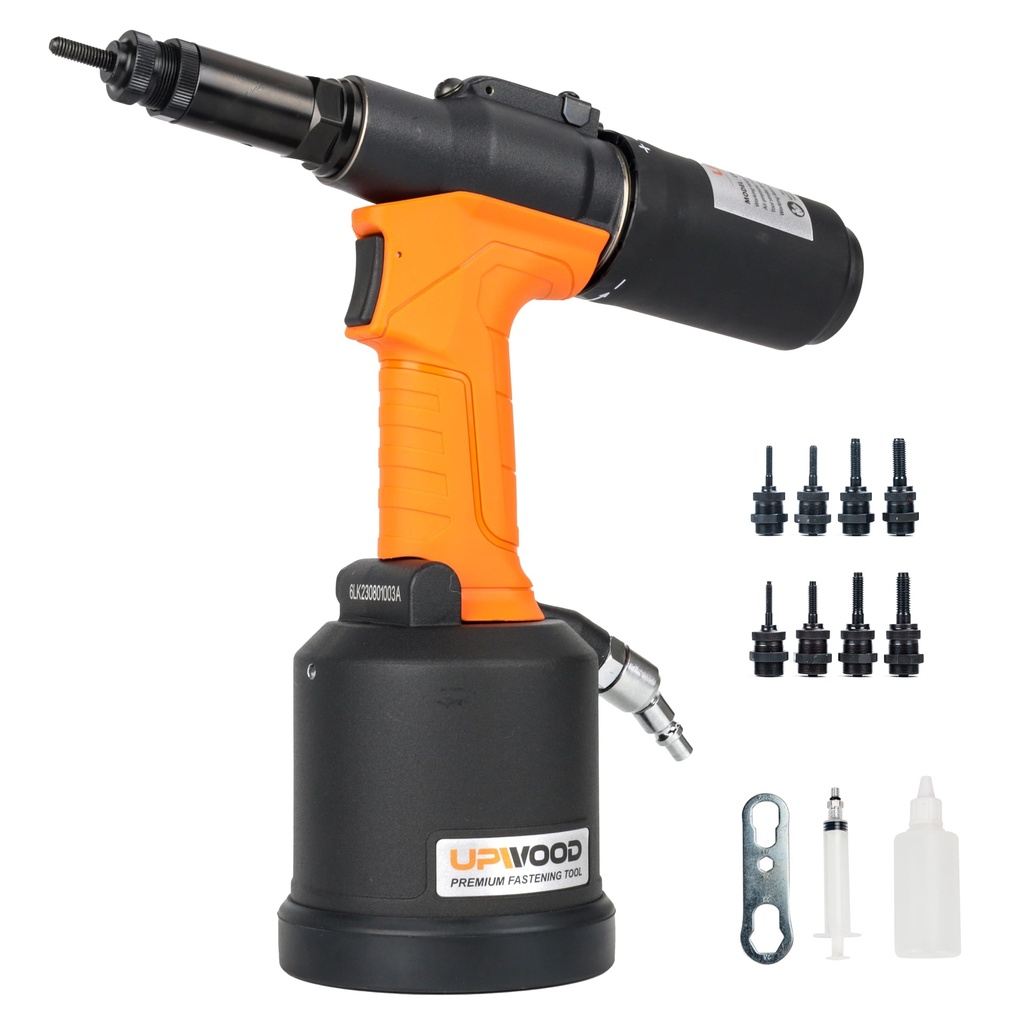 UPWOOD Heavy Duty Pneumatic Hydraulic Rivet Nut Tool, HPS6312 air Riveter