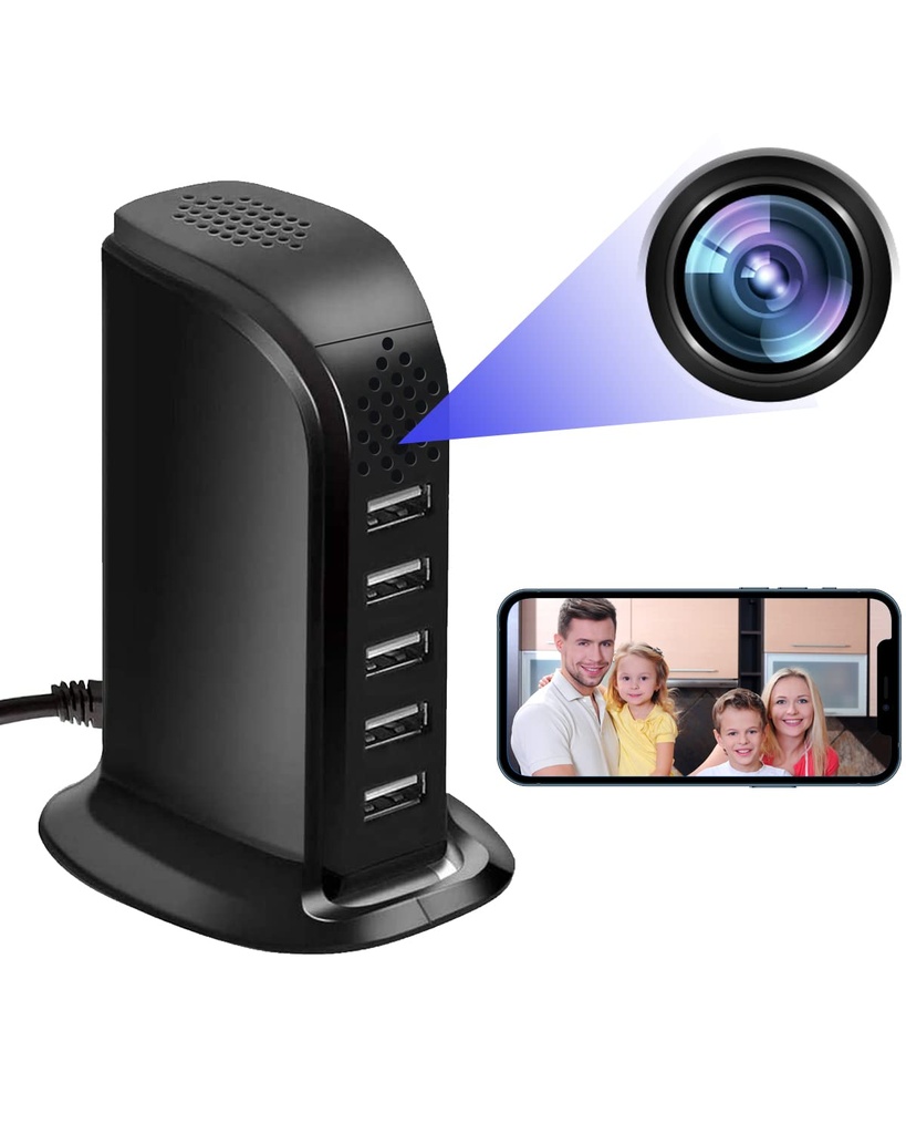 KAGMY Spy Camera Hidden Camera USB Charger Cameras,1080P WiFi Indoor Security USB Charger C