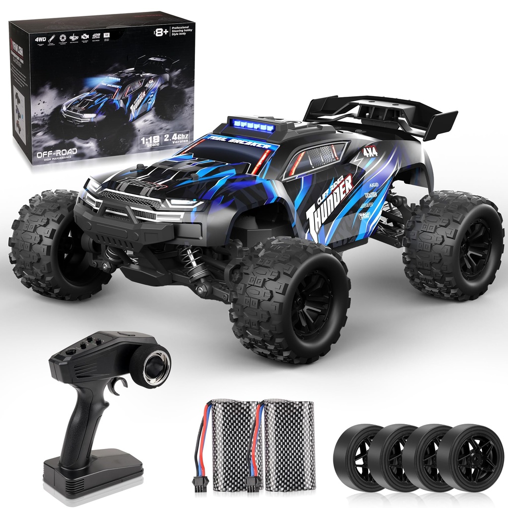 BAZADER Remote Control Cars RC Truck 1:18 RC Car High Speed 40KM/H - Drift Truck 2.4GHz 4WD