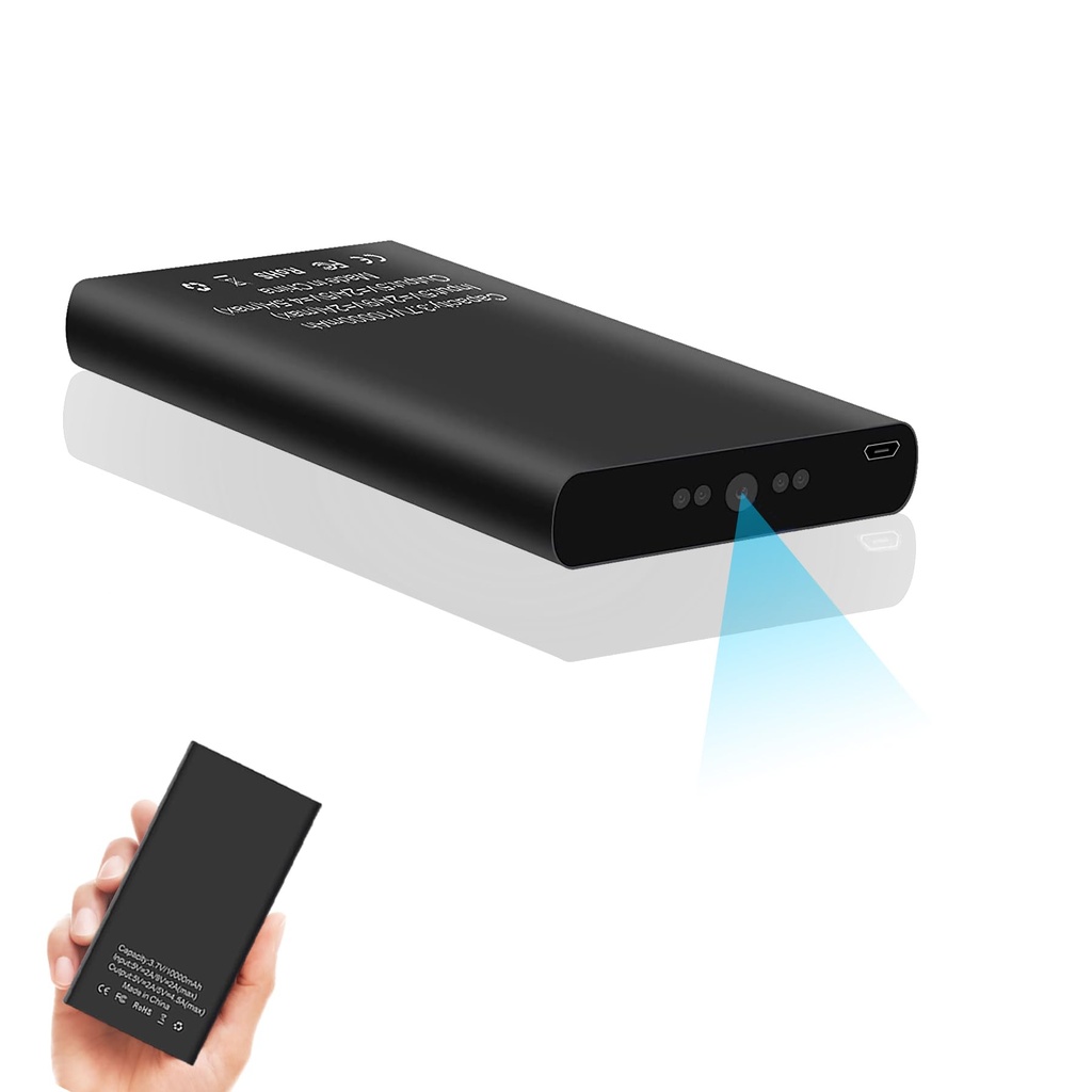 KAGMY Spy Hidden Camera,1080P 10000mAh Portable Power Bank Hidden Camera,20 Hours Continuou