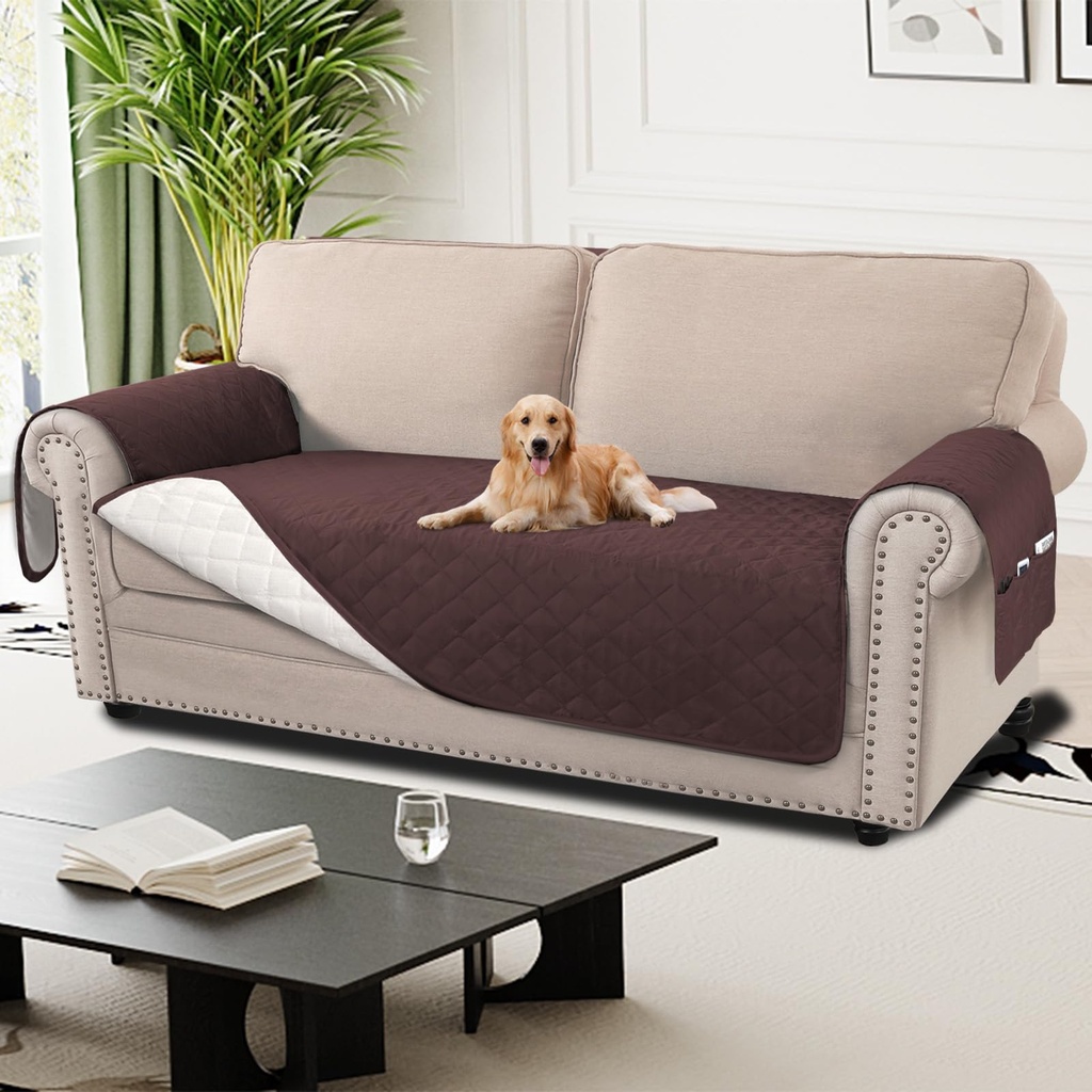 H.Versailtex 100% Waterproof Sofa Cover Oversize 2 Seater, Sofa Slipcovers Couch Cover for