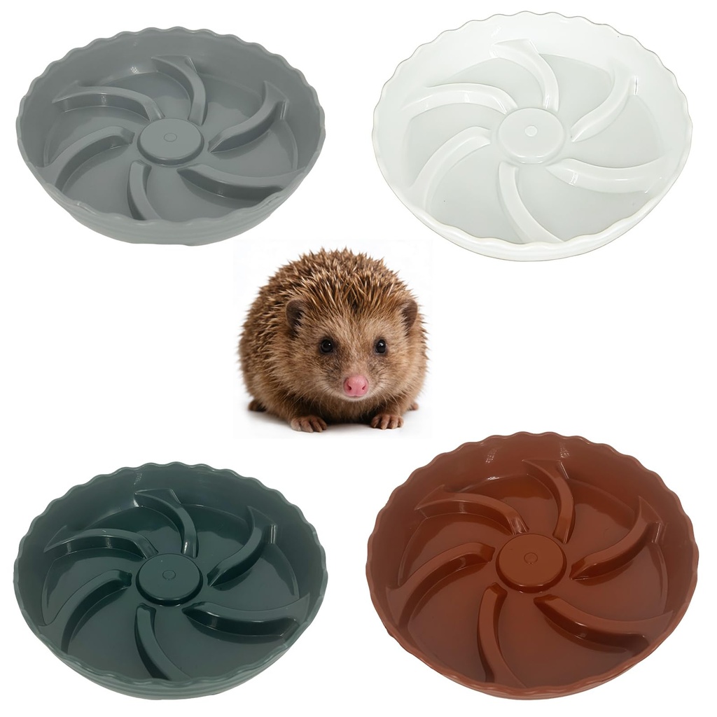 Pack of 4 Fooding and Watering Bowls for HedgehogÂ´?Ã®Hedgehog Feeding Station Durable Plas