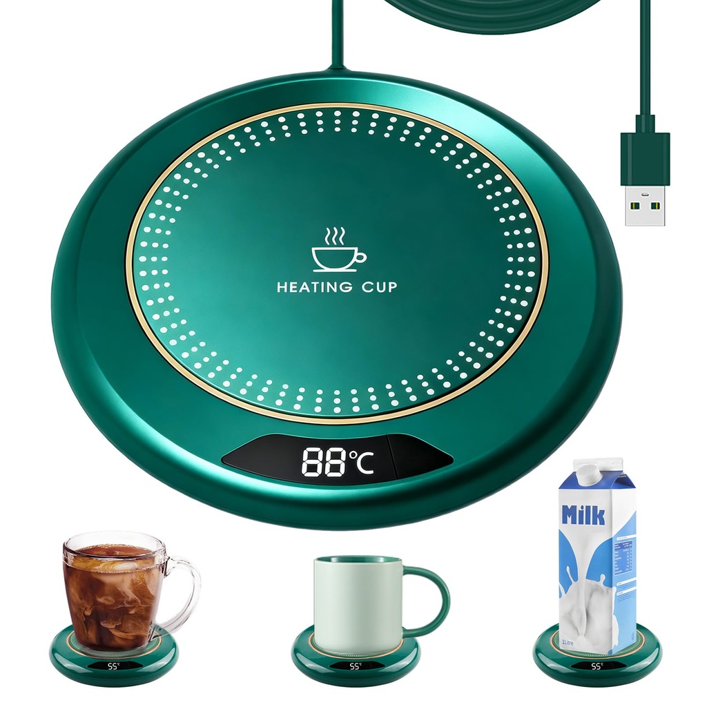 Coffee Mug Warmer USB Cup Warmer for Desk with 3 Temperature Settings up to 75Ã¢Â„Âƒ Portabl