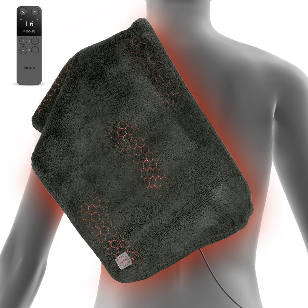 Jartoo Nano Heating Pad for Pain Relief, Far Infrared Heating Electric Pad for Period Cramp