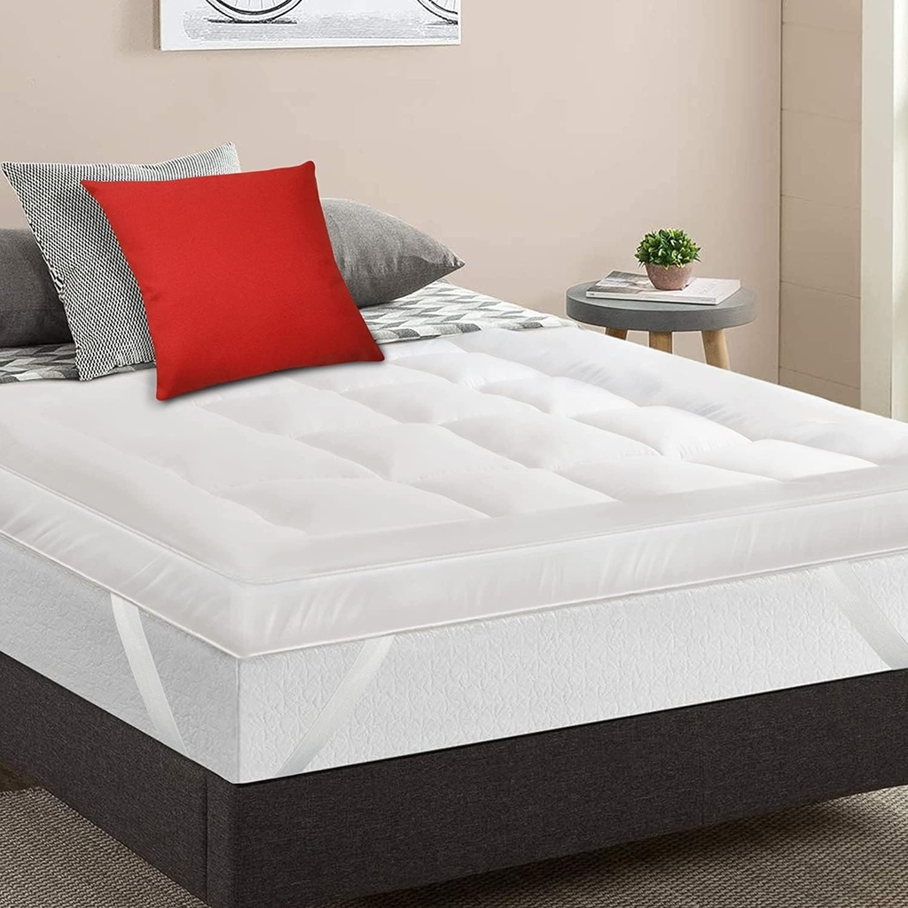 MightySoft's Single Mattress Topper 10cm, Extra Deep Quilted Microfiber Topper for Cloudlik