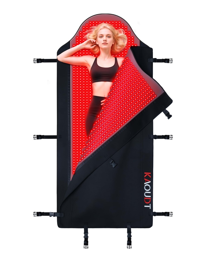 Kaoudt 2026 Medical-Grade TPU Red Light Therapy Mat for Full Body Pain Relief