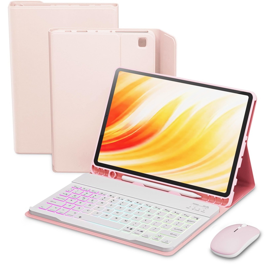 VLEAQC Case Keyboard for Amazon Kindle Fire HD 10&10 Plus 11/13th Gen 10.1 inch 2021&2023,