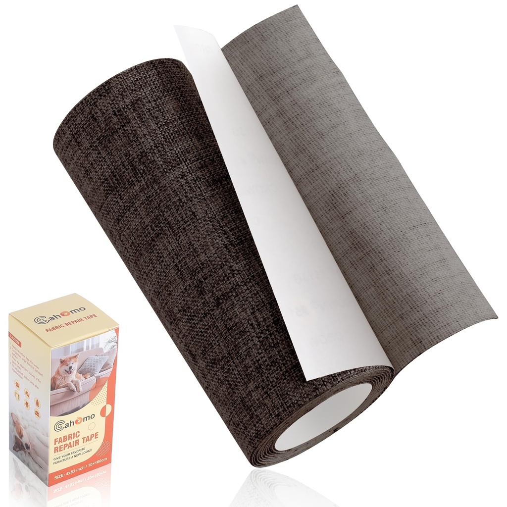 Self-Adhesive Linen Fabric Patch Kits, 10x160 cm for Furniture & Sofa Repair & Decorate Cof