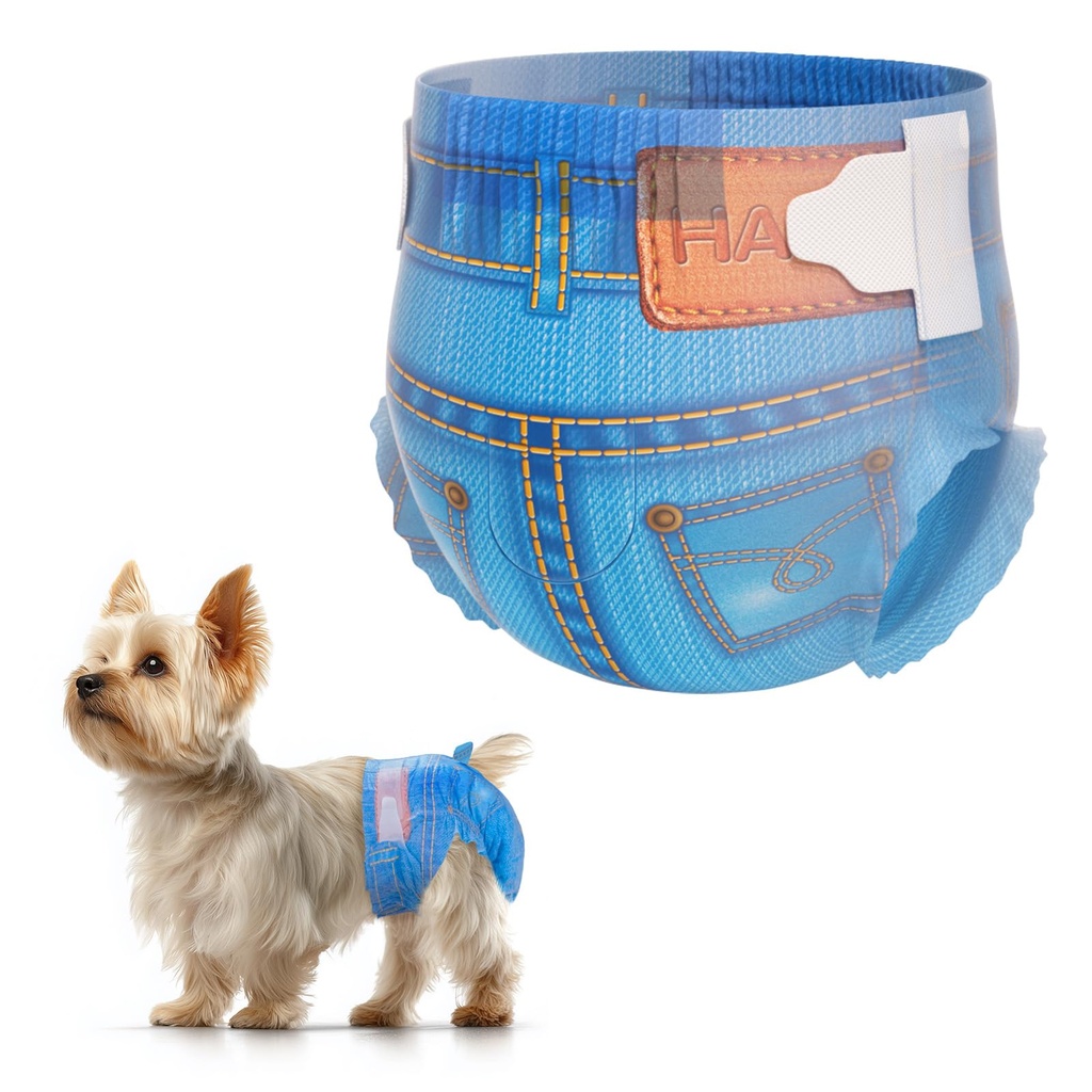 MICOOYO Disposable Dog Nappies Female Leak-proof Cat Nappies Super Absorbent Dog Period Pant