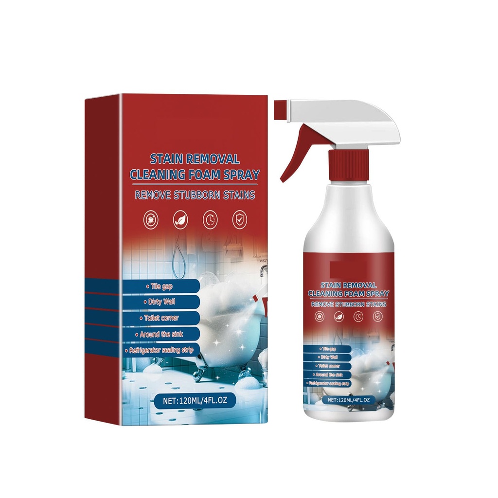 Bathroom Descaler Foam Spray,Bathroom Decontamination Cleaning Spray 120 ml,2025 New Limesc
