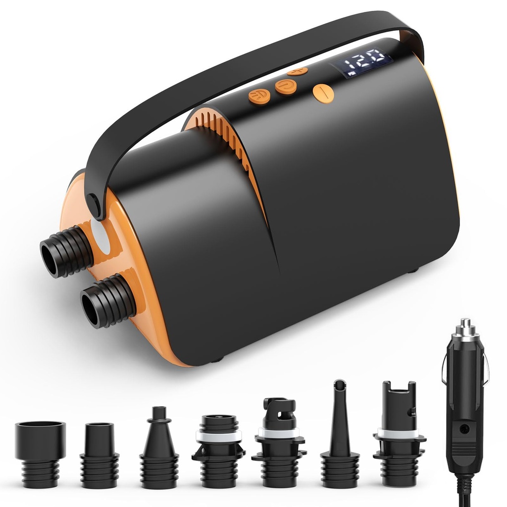 Accwork 20PSI Electric SUP Air Pump, Paddle Board Pump with Inflation & Deflation, Auto-Off