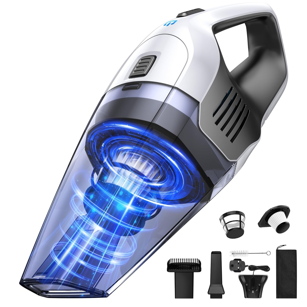 Handheld Vacuum Cleaner, Powerful Suction Portable Lightweight Hand Held Vacum Cordless with