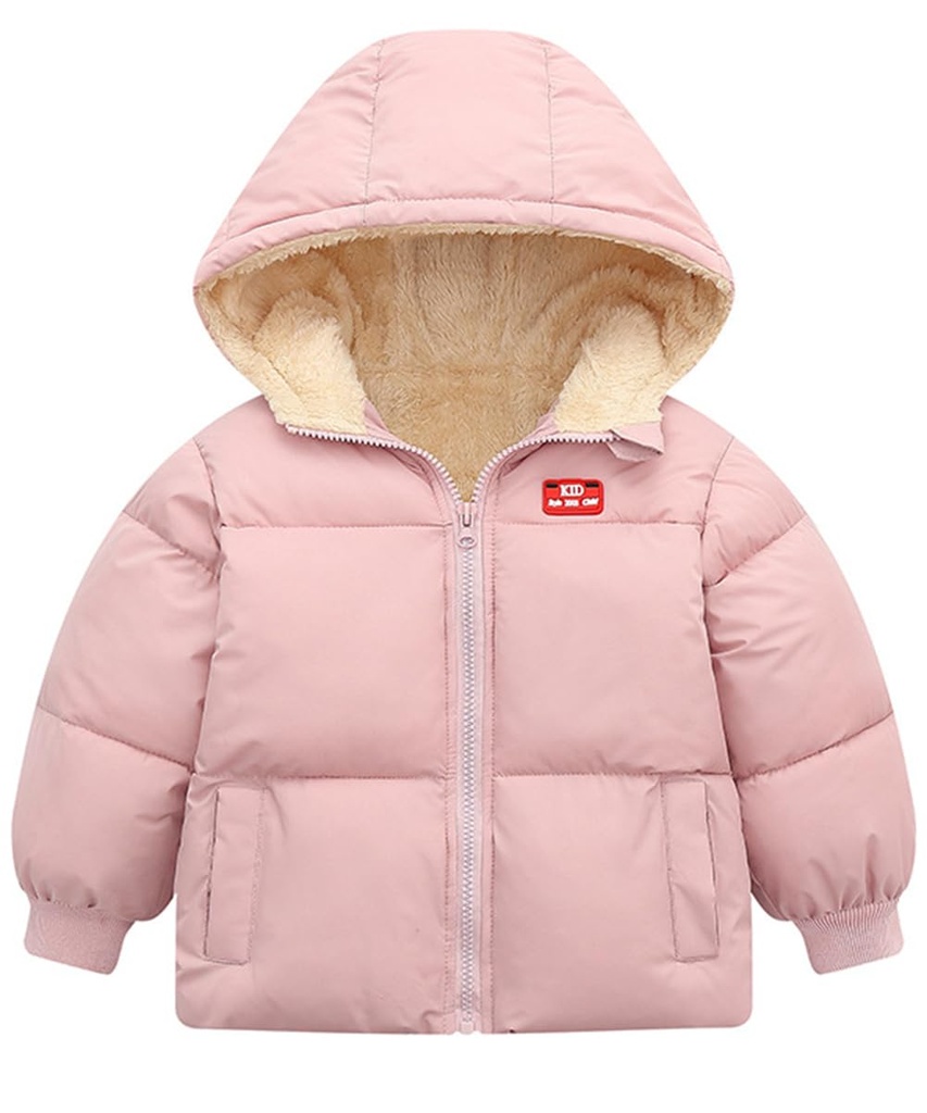 Kids4ever Infant Baby Girls Winter Coat Toddler Hooded Jacket Warm Fleece Snowsuit Outerwea