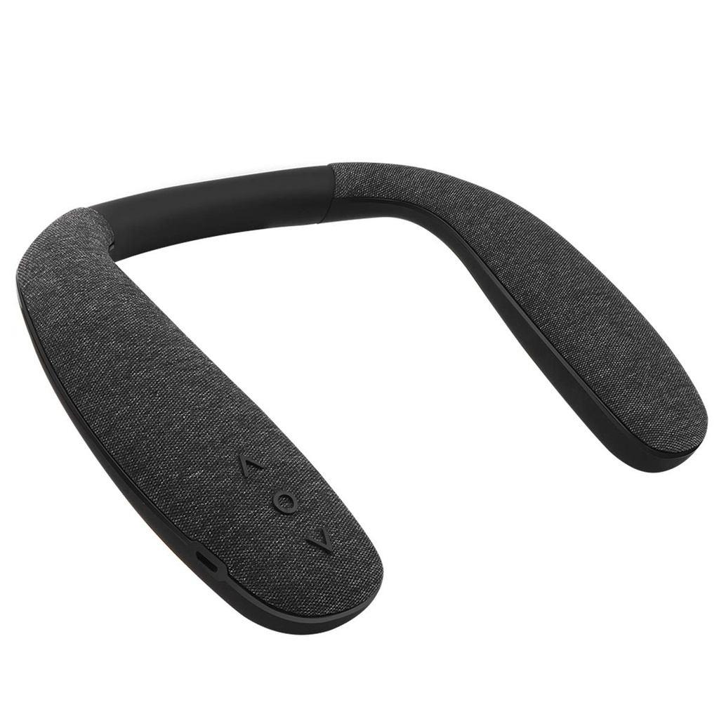 QiCheng&LYS Neckband Bluetooth Speaker Companion Speaker Black Wearable Bluetooth Speaker