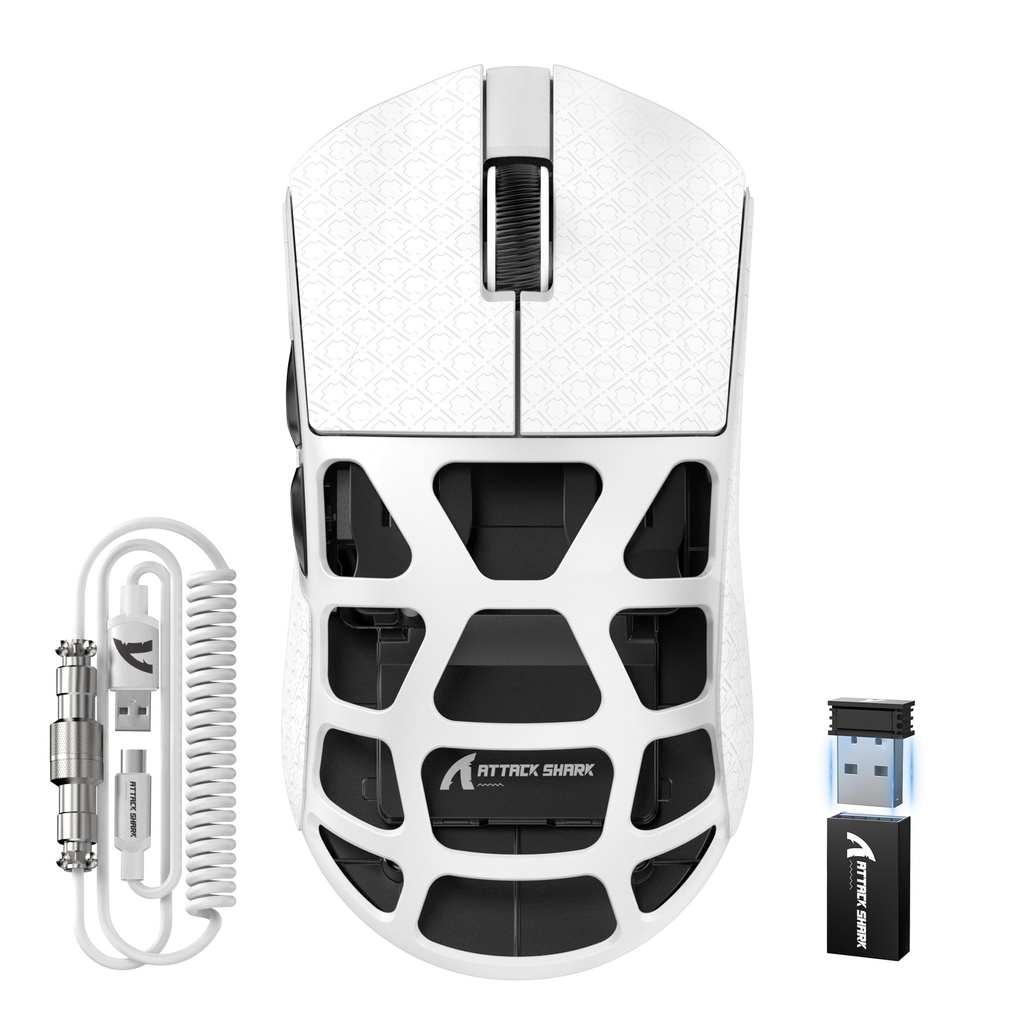 ATTACK SHARK R3PRO 46g SUPERLIGHT Magnesium Alloy Mouse, 8000Hz Wireless Polling Rate, 26000