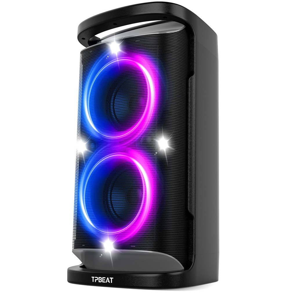 TPBEAT Portable Bluetooth Party Speaker, 160W Peak Powerful Loud Sound Deep Bass Wireless
