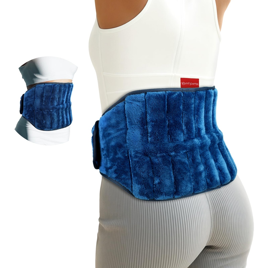 Comfytemp 9x47inch Microwavable Heating Pad for Back, 2.5LB Microwave Wheat Bag for Soothing