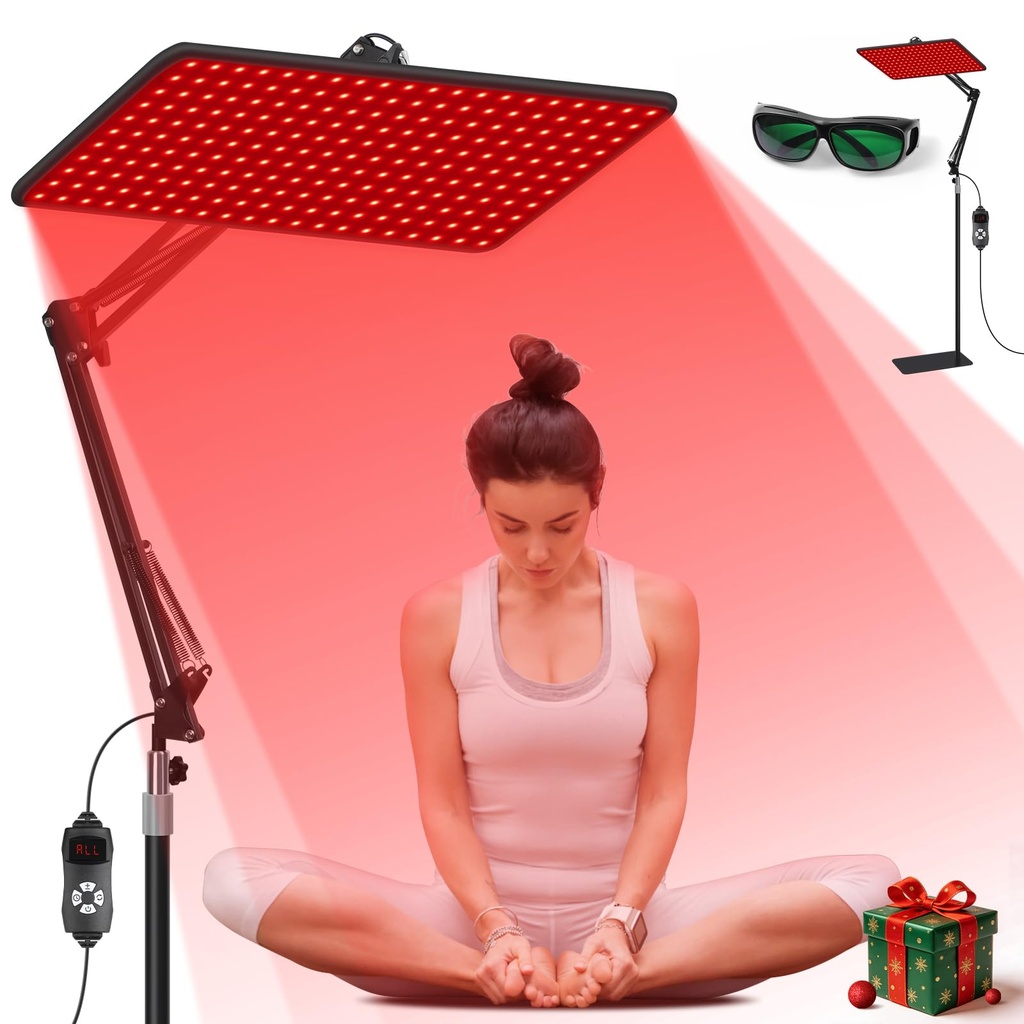 Morfone Red Light Infrared Lamp with Wireless Magnetic Remote - Tri-Wavelength (660nm/850nm)