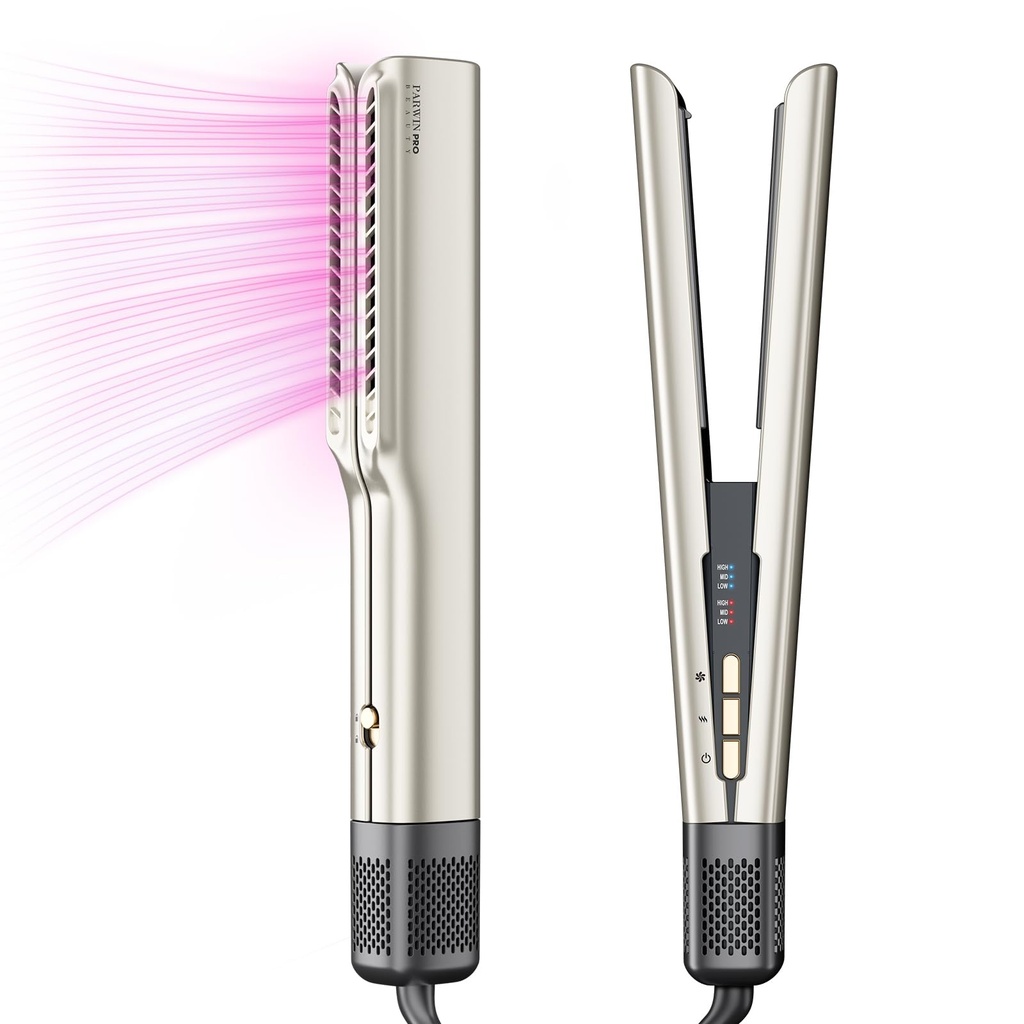 PARWIN PRO BEAUTY Air Straightener, Wet to Dry Ionic Hair Straightener and Styler, Pro