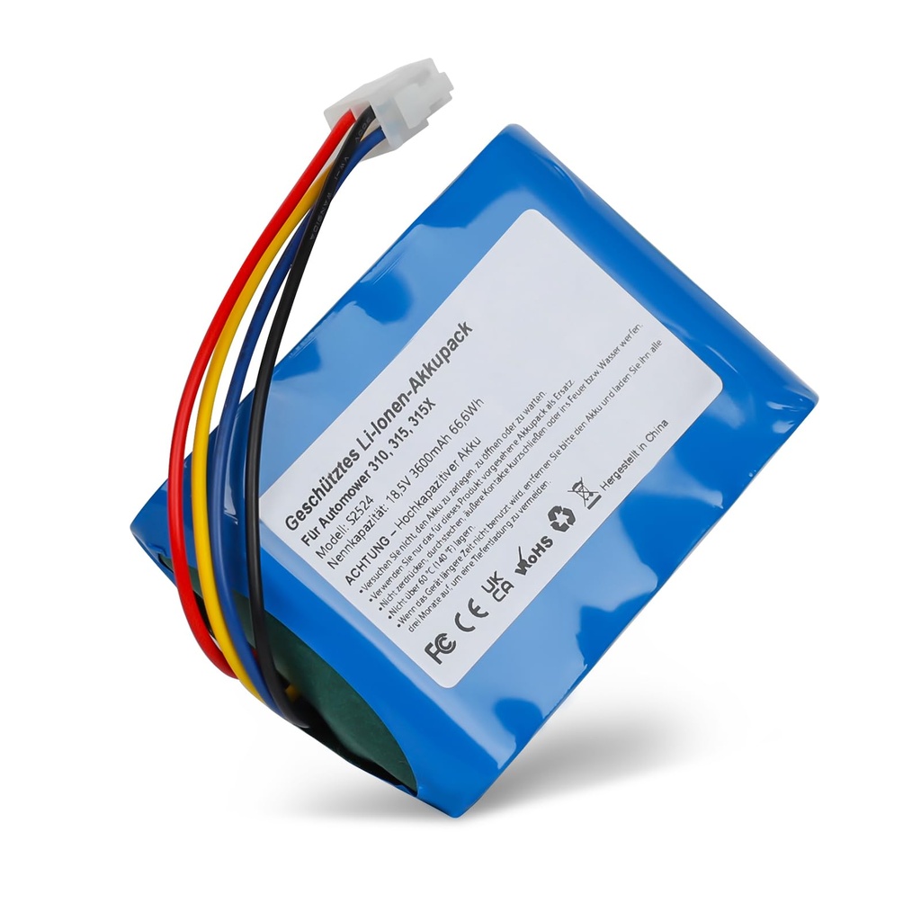 Egoway 3600mAh Lawnmower Battery for Husqvarna Automower 310 315 315X Replacement Battery