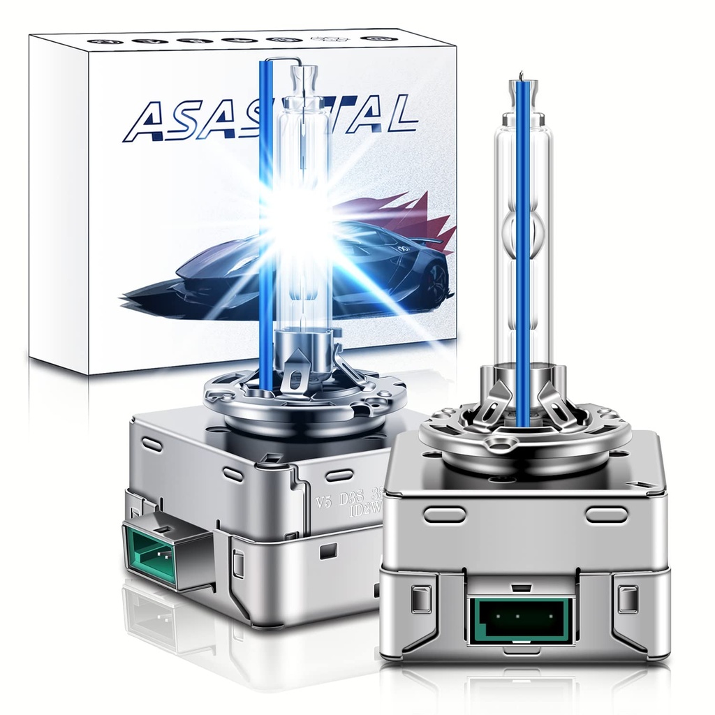 Asasytal D3S Xenon Bulbs 35W 8000K Cool Blue Xenarc X-treme Discharge Headlight Retrofit