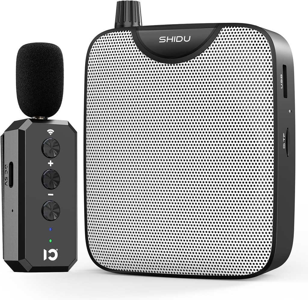 Wireless Voice Amplifiers Portable Voice Amplifier Mini PA System with Headset Microphone