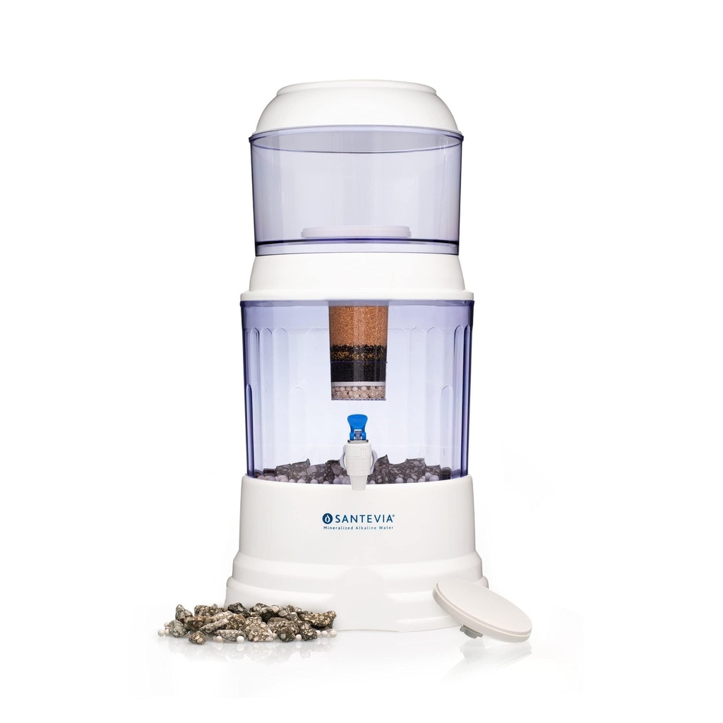 Santevia Gravity Water System | Alkaline Water Filter and Dispenser | Home Chlorine