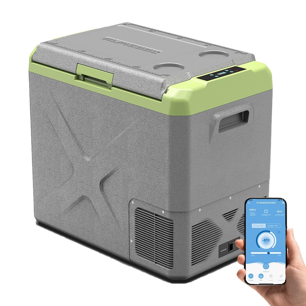 Alpicool X50 50L Car Fridge Freezer Portable Compressor Car Refrigerator 12/24V Electric Cooler