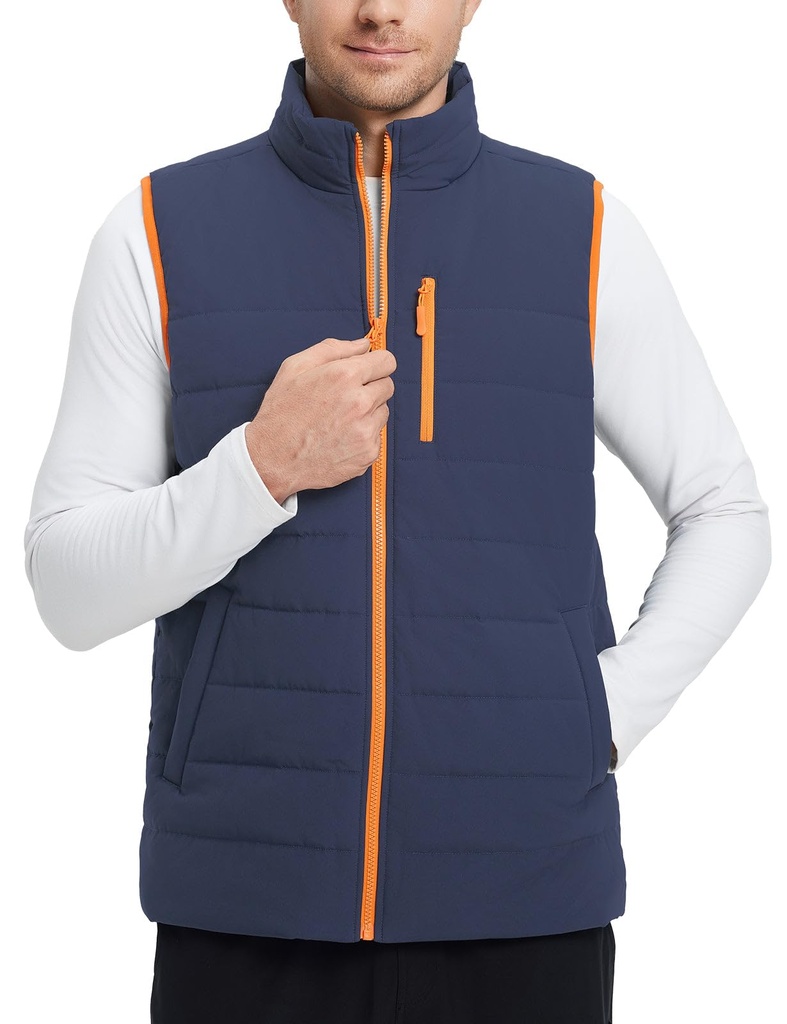 baleaf Men's Outerwear Gilets Sleeveless Windproof Fleece Lined Gilet with zip pocket SIZE L