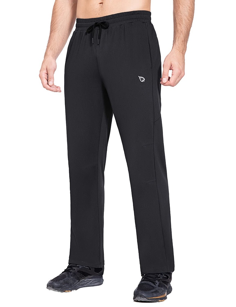 baleaf Men's Fleece Lined Joggers Water Resistant Tracksuit Sweatpants Zip Pockets SIZE XL