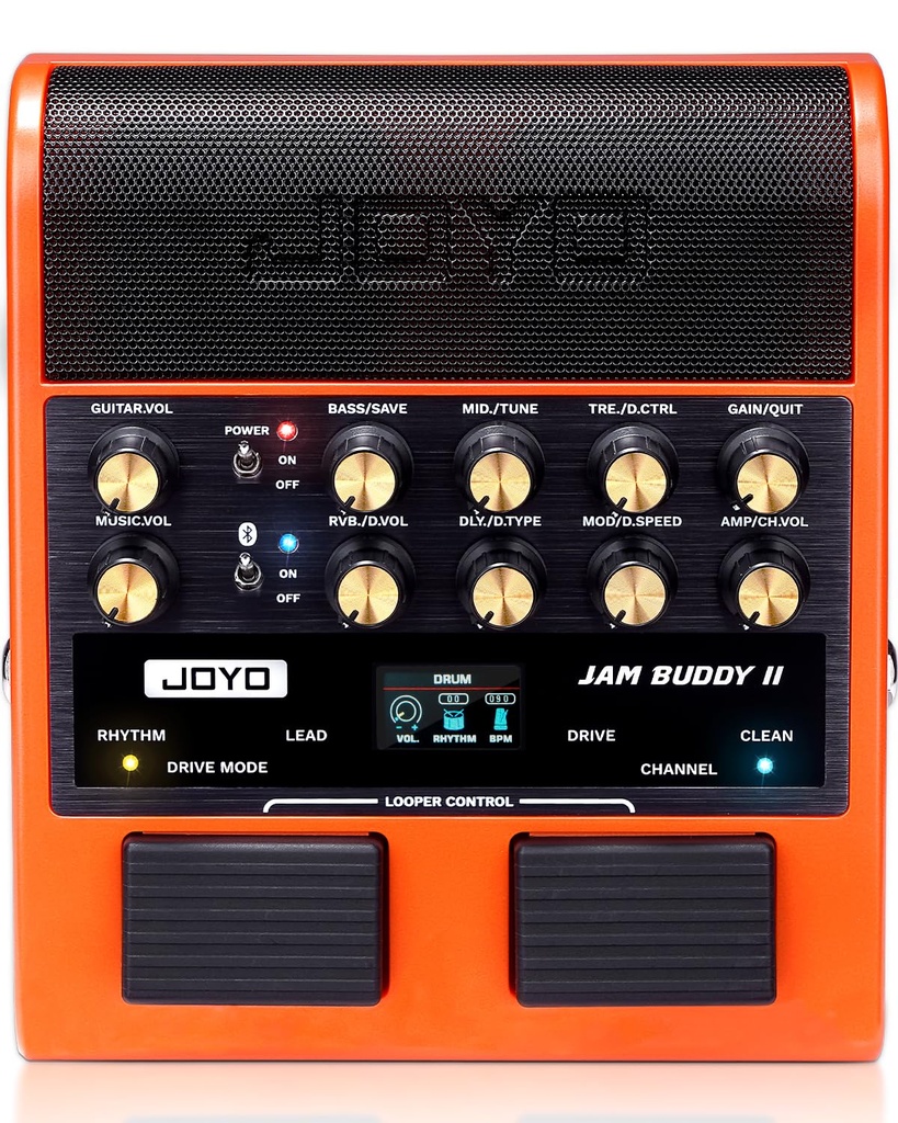 JOYO 10W Portable Guitar Practice Amp & Multi-Effects Pedal Combo Amplifier with Footswitch,