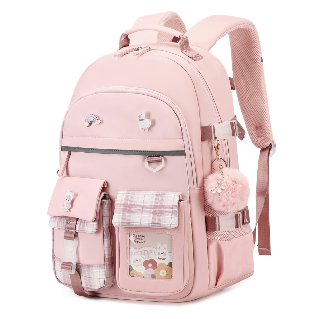 LIGUL Backpack for Girls, 15.6 Inch Laptop School Bag Kids Kindergarten Elementary College B