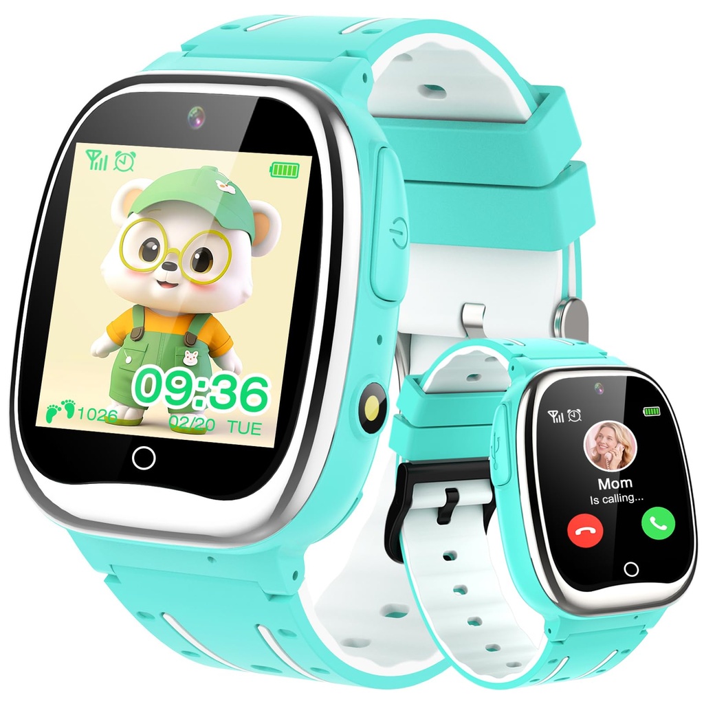 clleylise Smart Watch for Kids Smart Watch with Pedometer, Talk, SOS, Music, Flashlight, Al