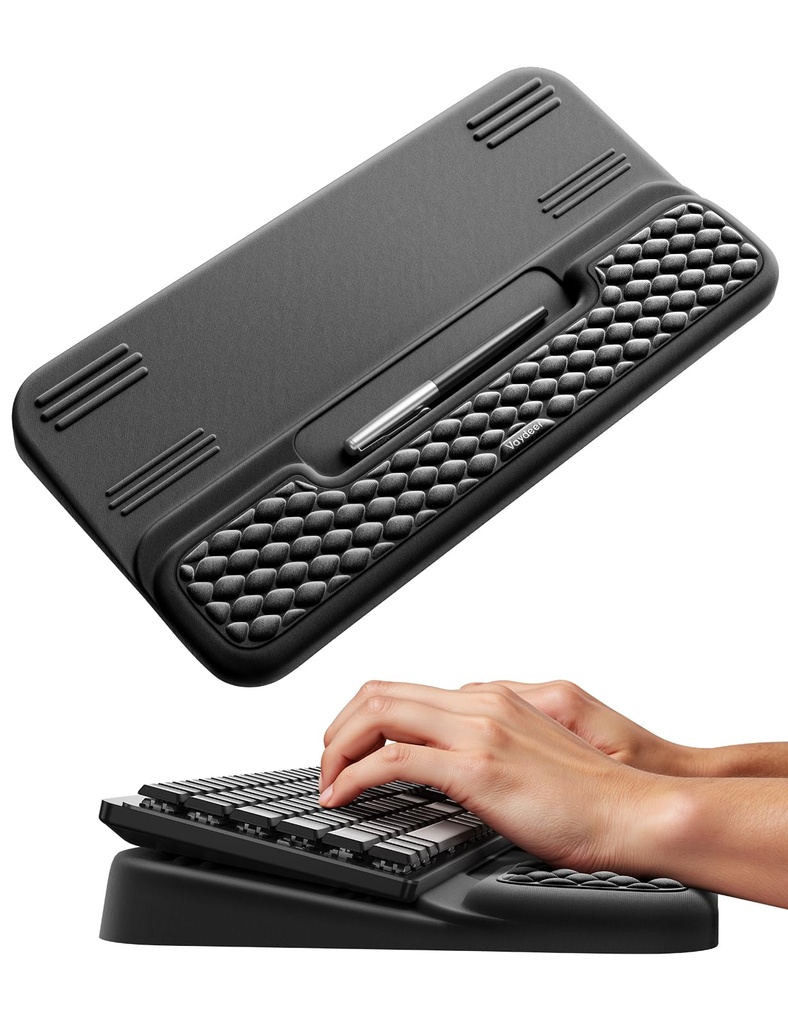 Vaydeer Wrist Rest with Keyboard Stand, 16.9 * 9.8in, Ergonomic Keyboard Riser 
