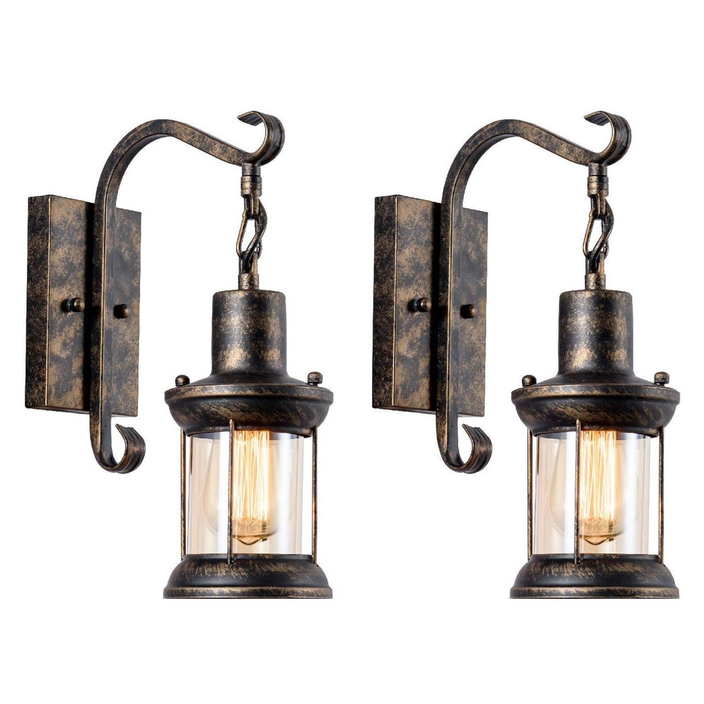 GLADFRESIT Vintage Wall Light Industrial Lighting Retro Metal Wall lamp Indoor Home Lights F