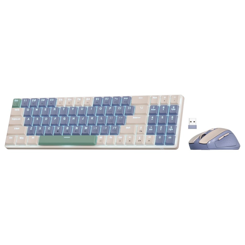 Redragon BS135 Wireless Keyboard and Mouse Combo, 75% 78 Keys 2.4Ghz Wireless Low-Profile M