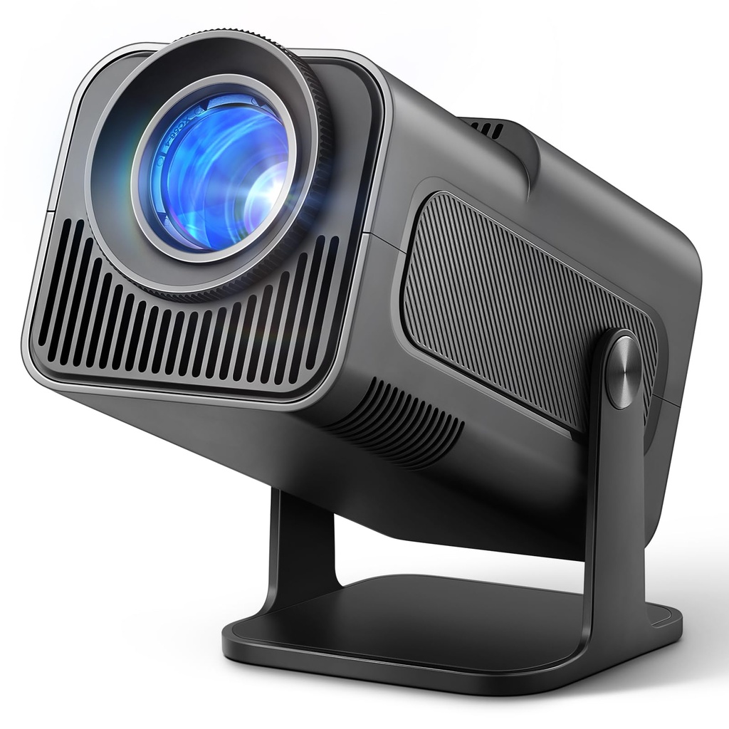 [Buit-in Apps & Auto Keystone] Mini Projector 300 ANSI Native 1080P Full HD Support 4K, WiF