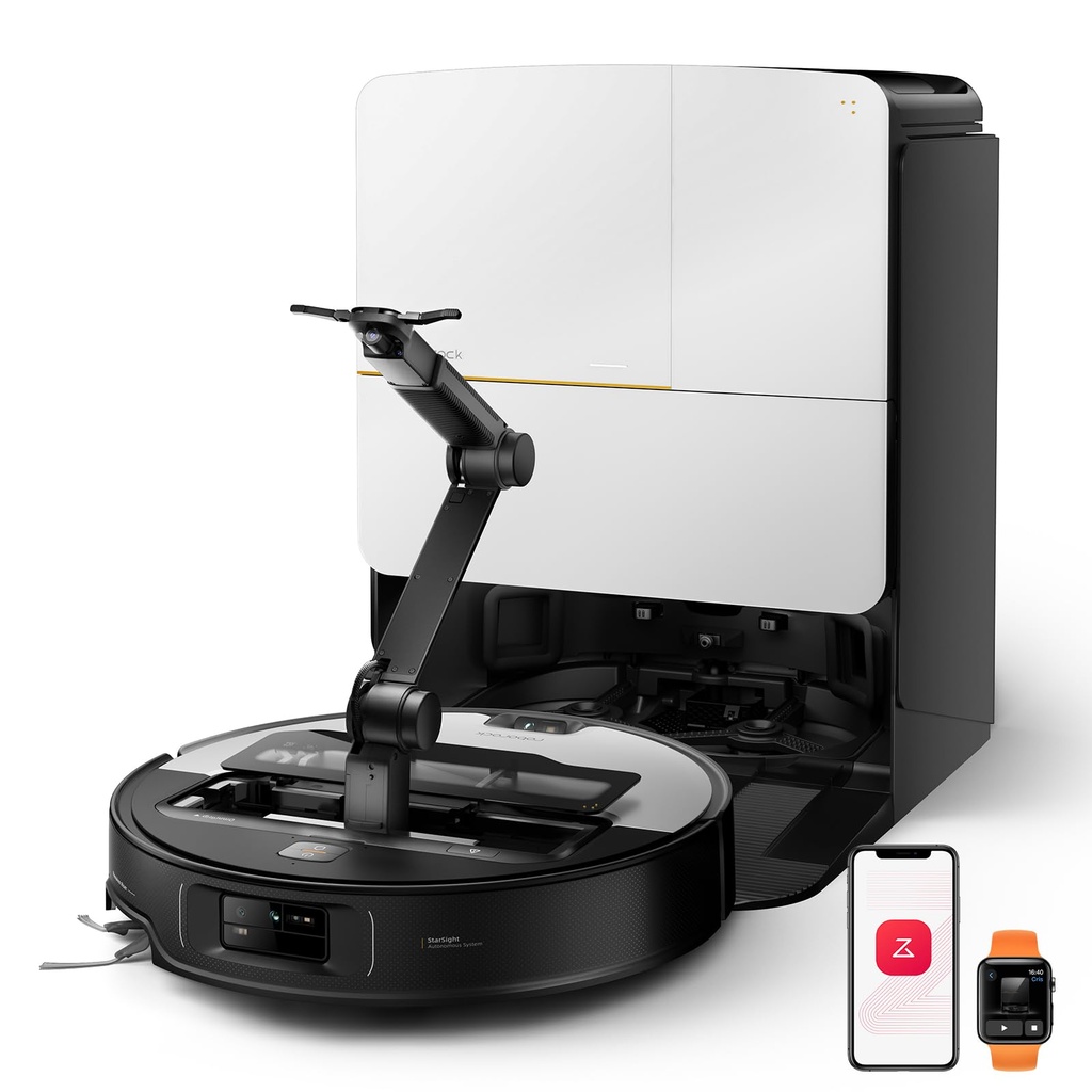 roborock Saros Z70 Robot Vacuum and Mop, OmniGrip Mechanical Arm, AI-Powered, 22,000Pa, 3.14