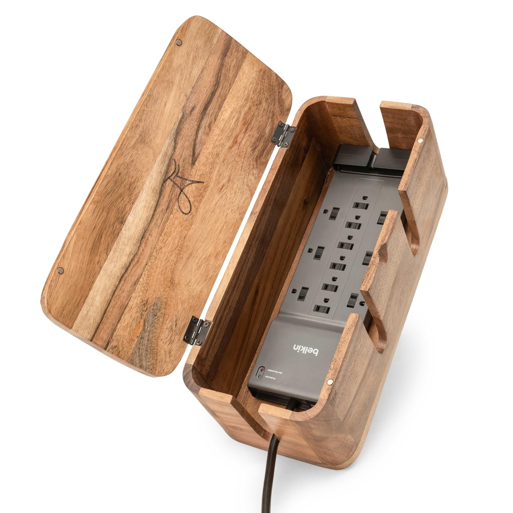 Cable Management Box & Cord Organizer- Cable Organizer for Desk, Home, Office, Hides Wires