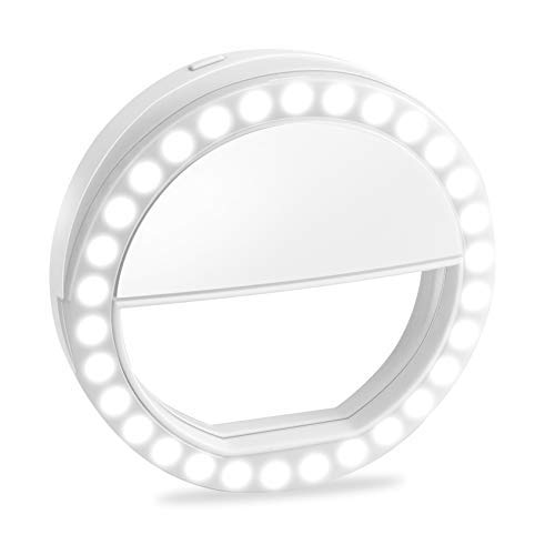 Selfie Ring Light, XINBAOHONG Rechargeable Portable Clip-on Selfie Fill Light with 36 LED f