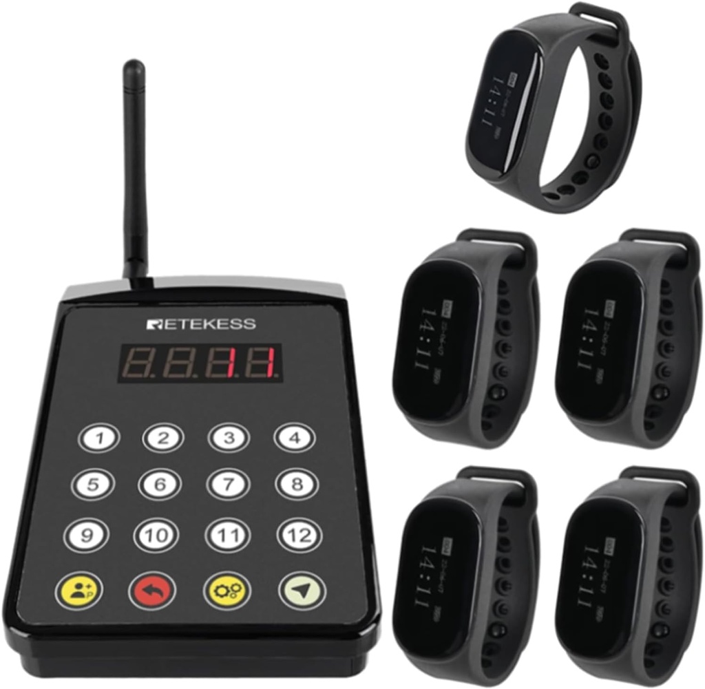 Retekess TD154 Restaurant Pager,Kitchen Waiter Calling System,Pagers and Beepers,Chef Press