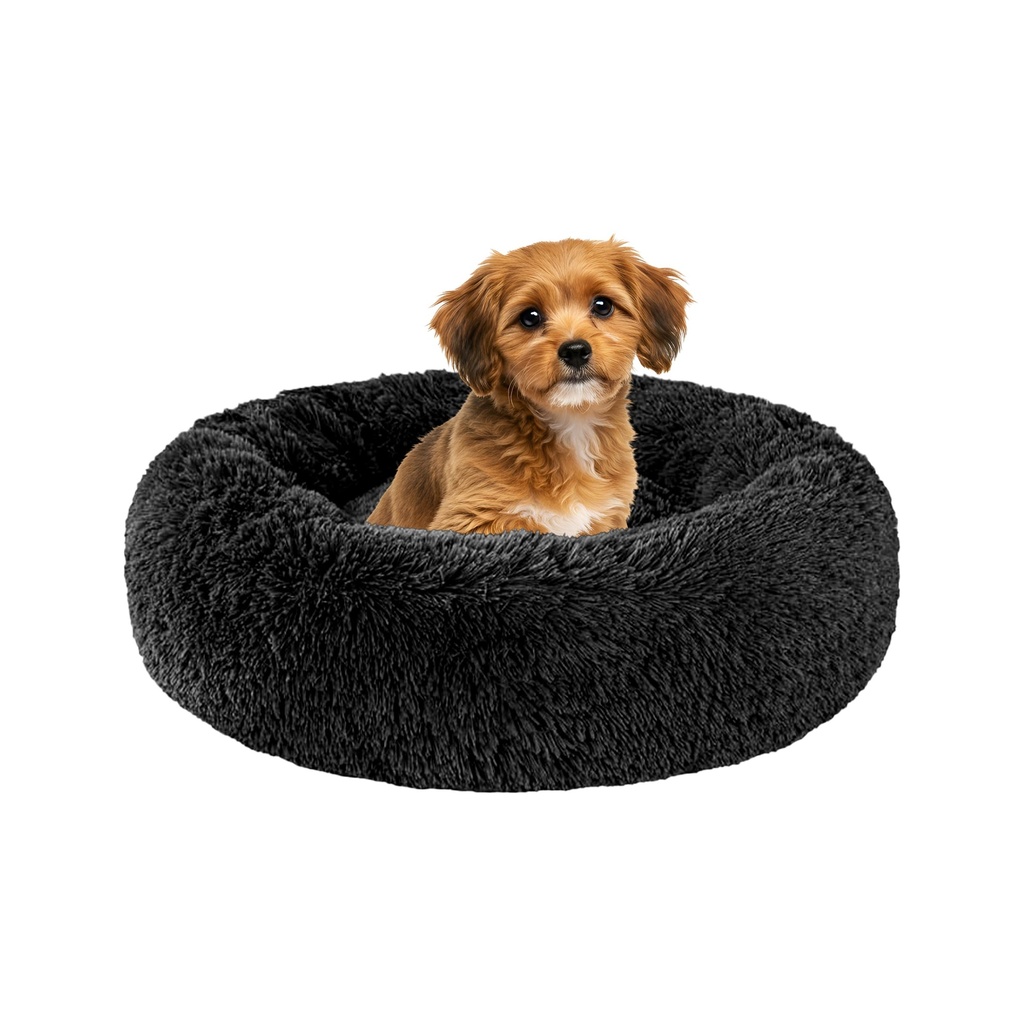 Relaxd Donut Dog Bed | Calming Bed for Dogs, Cats & Puppies | Washable Dog Cushion | Pet So