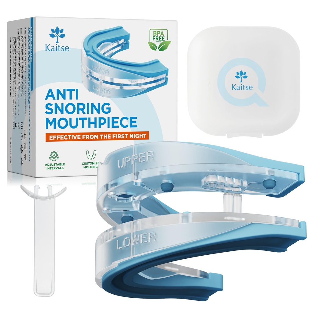 Kaitse Anti snoring Devices for Sleep: Reduces Snoring by 87% All-Night - 1-6mm Jaw Advance