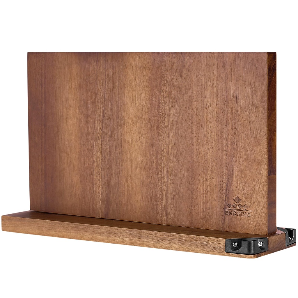 ENOKING Large Magnetic Knife Block Without Knives 38.6 x 23 cm, Double Sided Magnetic Knife